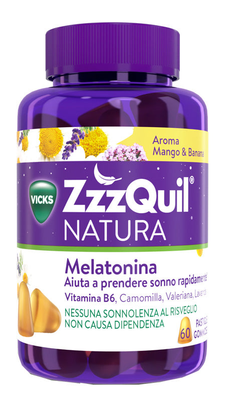 Zzzquil natura mango & banana 60 pastiglie gommose