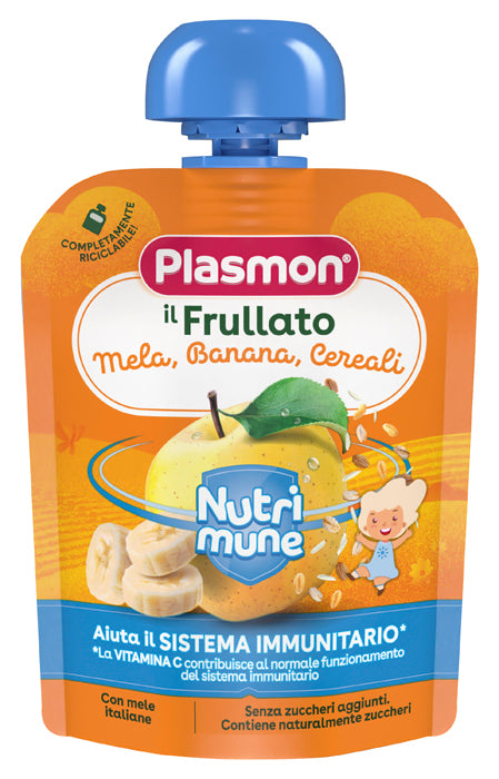 Plasmon nutri-mune mela/banana/cereali 85 g