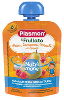 Plasmon nutri-mune pera/lamponi e cereali con yogurt 85 g