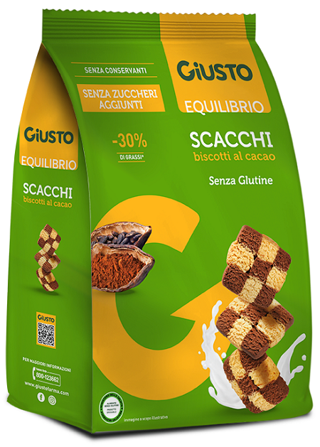 Giusto senza glutine scacchi equilibrio 250 g