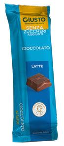 Giusto senza zucchero barretta cioccolato latte 42 g