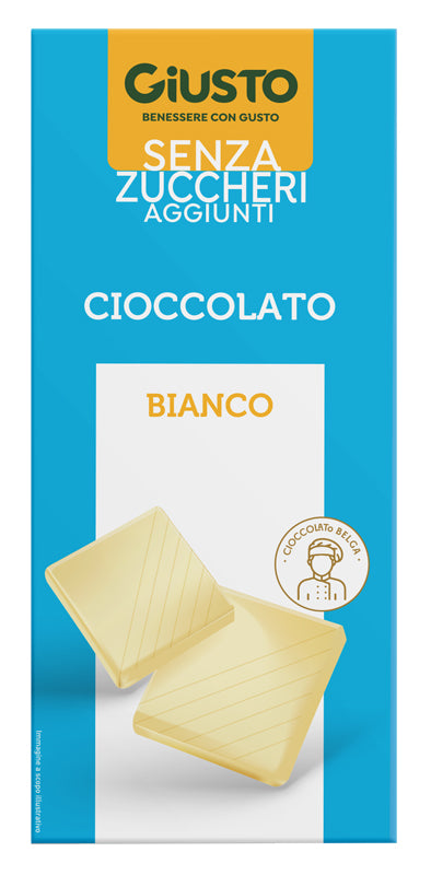 Giusto senza zucchero cioccolato bianco 85 g