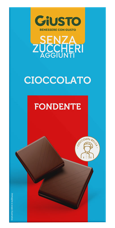 Giusto senza zucchero tavoletta cioccolato fondente 85 g