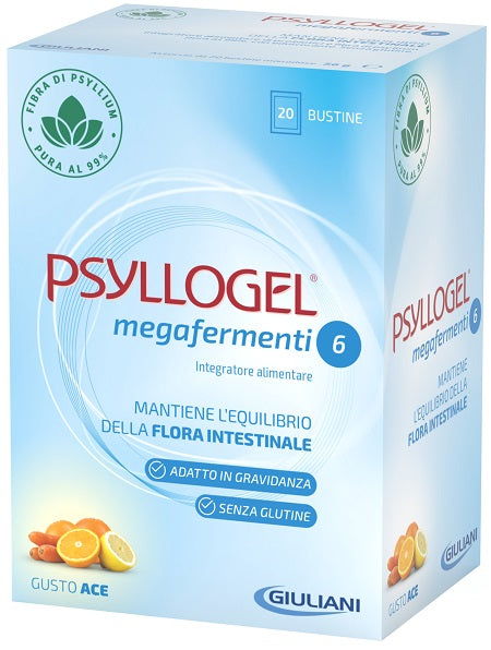 Psyllogel megafermenti 6 gusto ace 20 bustine