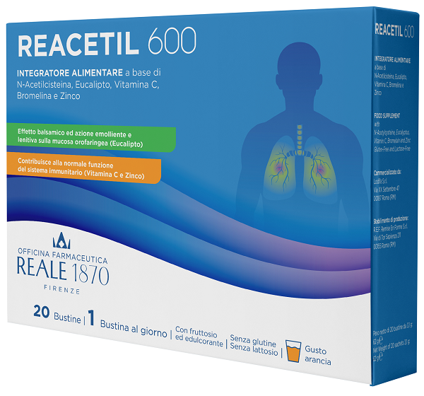 Reacetil 600 20 bustine reale 1870