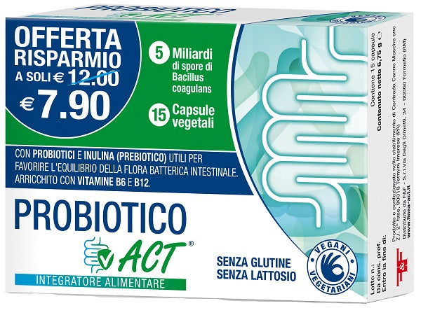 Probiotico act 15 capsule vegetali