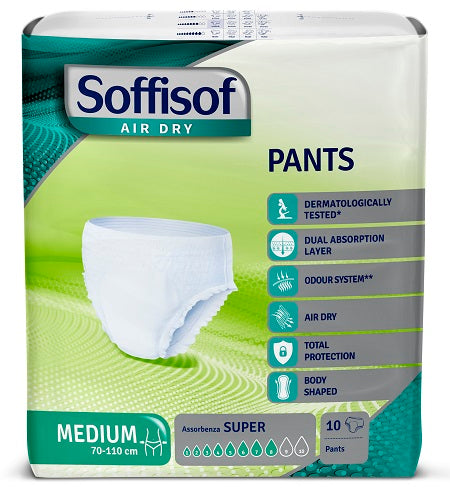 Pannolone soffisof air dry pants super medium 10 pezzi