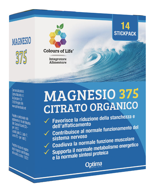 Magnesio 375 14 stick colours of life