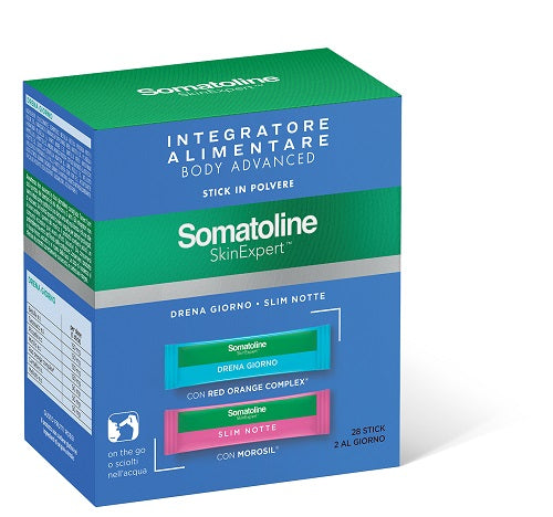 Somatoline skin expert body advanced 14 stick drena giorno + 14 stick slim notte