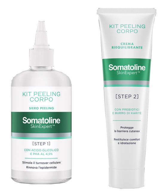 Somatoline skin expert kit peeling corpo 1 gel peeling 200 ml + 1 crema riequilibrante 100 ml