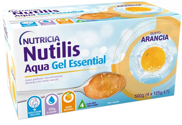 Nutilis aqua gel arancia 4 pezzi da 125 g