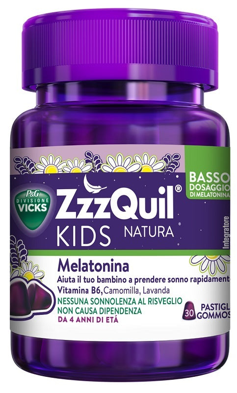 Vicks zzzquil kids natura 30 pastiglie gommose