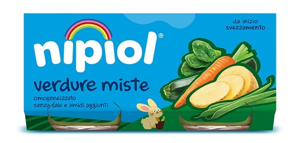 Nipiol omogeneizzato verdure miste 2 pezzi da 80 g