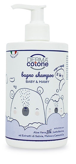 Dermacotone bagno shampoo 2 in 1 corpo e capelli baby & mamy 500 ml