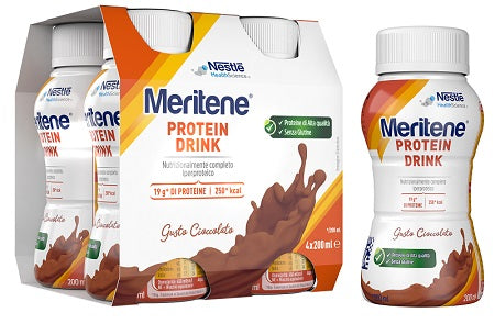 Meritene drink cioccolato 4 pezzi da 200 ml