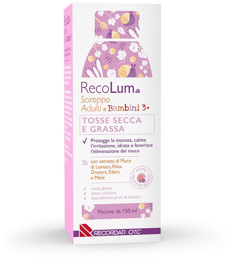 Recolum sciroppo tosse adulti-bambini 150 ml