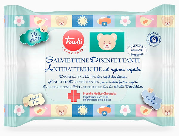 Trudi baby care salviettine disinfettanti pmc 20 pezzi