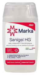 Sistema igiene marka sanigel hg gel disinfettante mani alcool 70% 100 ml