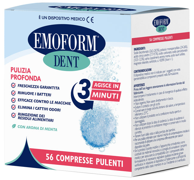 Compresse pulenti emoform dent 56 pezzi