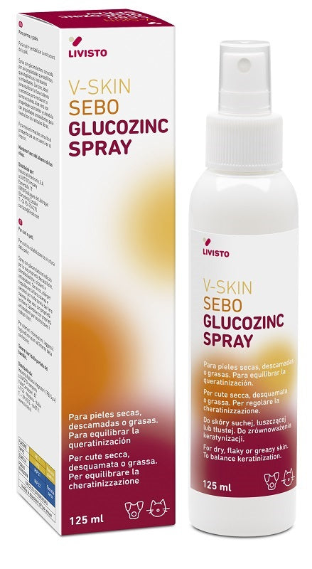 V-skin sebo glucozinc spray 125 ml