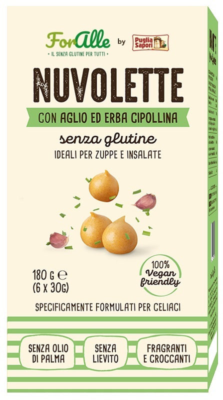 Foralle nuvolette aglio & erba cipollina 6 bustine da 30 g