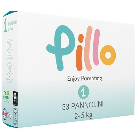 Pillo enjoy pannolini newborn 2 5 kg taglia 1 33 pezzi