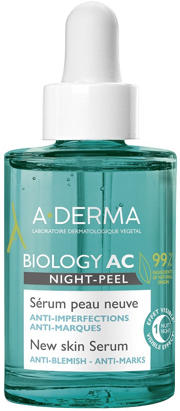 Aderma biology ac siero night peel 30 ml