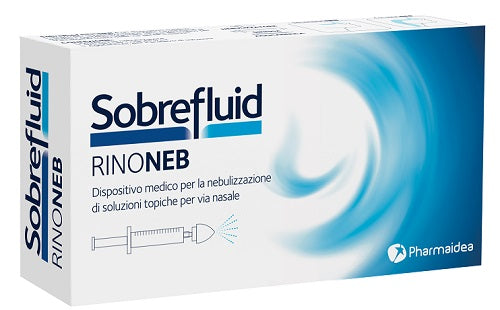 Sobrefluid rinoneb dispositivo nebulizzatore + siringa luer  lock da 50 ml + agocannula per prelievo soluzione